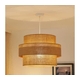 Brilagi - Luster na sajli SPACE YUTE 1xE27/15W/230V prečnik 50 cm bež/bela