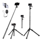 K&F 1.7m Eccentric Tube Cellphone Tripod, Lightweight Super Portable Selfie Stick, DSLR Camera Tripod E224A3+BH-18 Black