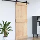 vidaXL Vrata NARVIK Naravna 100 x 210 cm Masiven borov les