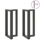 Vidaxl Noge za barsko mizo v obliki črke T 2 kosa antracit 40x35x(90-91) cm jeklo