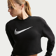 Nike Ženski duks Pro NP DF IB8979, Crni