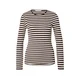 GANT Majica temno rjava / bela