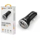 Pametni avtomobilski polnilec ALIGATOR 3,4A, 2xUSB, pametni IC, črn