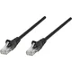 Intellinet RJ45 omrežni priključni kabel CAT 6 S/FTP [1x RJ45-vtič - 1x RJ45-vtič] 20 m črn pozlačeni zatiči Intel