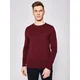 Tommy Hilfiger Majica z dolgimi rokavi Stretch Tee MW0MW10804 Bordo rdeča Slim Fit