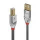 Lindy 36644 USB kabel USB 2.0 5 m USB A USB B siv