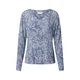 Kaffe Bluza Geisa dimno modra/bela