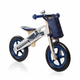 Dječji bicikl HAPPY RIDER, drveni balans bicikl bez pedala, plavi