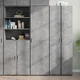 Visoka omara betonsko siva 50x42,5x185 cm inženirski les