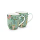 Pip Studio set 2 hrnečků Small Jolie Flowers Blue
