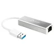 FAST ASIA Adapter USB 3.0 - Gigabit ethernet metal sivi