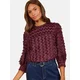 love & roses Bluza burgund