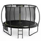 Lean-toys Vrtni trampolin 366cm (12 FT) z zaščitno mrežo, lestvijo in torbo za čevlje