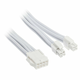 SilverStone EPS 8-Pin zu EPS/ATX 4+4-Pin Kabel, 300mm - weiß SST-PP07E-EPS8W-V2