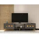 HANAH HOME TV polica Dome Anthracite Gold