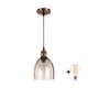 Brilagi - LED luster na sajli R GLASS 1xE27/60W/230V O 17 cm bakarna/zadimljeno bež