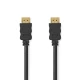 Nedis Hitri kabel HDMI 2.0 z Ethernetom/ 4K@60Hz/ pozlačeni konektorji HDMI-HDMI/ črn/ v razsutem stanju/ 15 m