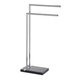 WENKO 20461100 - Stalak za peškire NOBLE 45,5x82 cm hrom/crna