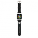 Silikonski pašček za uro Karl Lagerfeld KLAWMSLCK za Apple Watch 38/40 mm - Choupettes Head črn