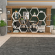 HANAH HOME Polica za knjige Sueno White Walnut