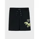 Sinsay - Pamučne kratke pantalone sa printom Jurassic Park - crno