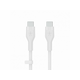 BELKIN BOOST CHARGE Silicone cable USB-C / USB-C 2.0 3M (CAB009bt3MWH)