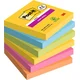 Samolepilni listki Post-it Carnival 76x76, 4 + 2 brezplačna, 90 listkov na listek