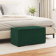 vidaXL Stolica Temno zelena 81 x 41 x 40 cm Samet in Umetno Leseno