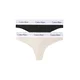 Calvin Klein Underwear Tangice progasto bež/črna/bela