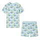 vidaXL Otroška pižama s kratkimi rokavi svetlo modra 128, (21050520)