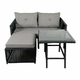HANAH HOME Baštenska garnitura Shangai 8 Grey