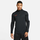 Nike M NK DF ACD23 DRIL TOP BR, muška majica za nogomet zip, crna DX4294