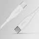 Allity ALLITY AUC-02 podatkovni kabel USB-C na USB-C, 60W, 1m, silikon, bela