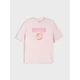 Sinsay - Pamučna majica sa printom donuta - pastelno roze