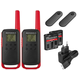 WALKY TALKY MOTOROLA TLKR-T62, 8km, set 2 komada, crno-crveni