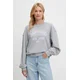 Tommy Jeans Majica  pegasto siva / sivka / bela