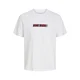 Jack & Jones Junior Majica JJMunk ognjeno rdeča / črna / bela