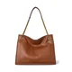 Usnjena torbica Lauren Ralph Lauren rjava barva, 431969352