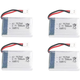 Komplet 4 baterij LiPo 3,7 V 500 mAh za polnjenje RC dronov Syma X5, Cheerson CX-30W, Skytech M68, Wltoys F949