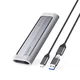 Orico Ohišje za disk AXM2-G2-V1 M.2 NVME USB-C/USB-A na USB-C 10 Gb/s – sivo
