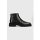 Kožne cipele Trussardi Zephyr Ankle za muškarce, boja: crna