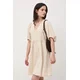 Medicine oversize obleka z lanom