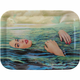 Servirni pladenj TOILETPAPER SEA GIRL, 32 x 43,5 cm, modra, Seletti