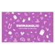Swimaholic swimming world microfibre towel pink