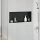 Ničica za tuš Crna 75 x 30 x 9,5 cm Nehrđajući čelik