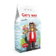 Cats Way posip za mačke Natural White 10l