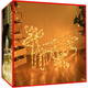 LED severni jelenček s sanmi 128cm zunanji toplo bela