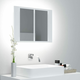 VIDAXL LED kopalniška omarica z ogledalom (60x12x45cm)