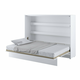 Zidni krevet Concept Pro Lenart AH115 (Sjajno bijela) Bračni, Bijela, 140x200, Medijapan, Laminirani iveral, Basi a doghePodnice za krevet, 168x211x157cm
