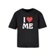Miss Tee Majica I Love Me krvavo rdeča/črna/bela